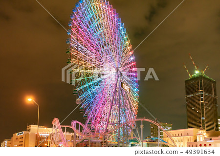 Ferris wheel illumination 49391634