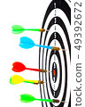 dart target with arrows ,Image for target 49392672