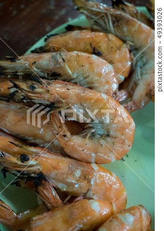 Fresh banana shrimp grilled 49393026
