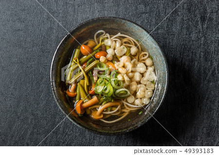 sansai soba noodles, buckwheat, noodles 49393183