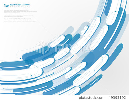 Technology geometric blue line pattern background. - Stock Illustration ...