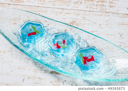 Cold jelly Japanese jelly sweets Cold jelly Japanese jelly sweets 49393873
