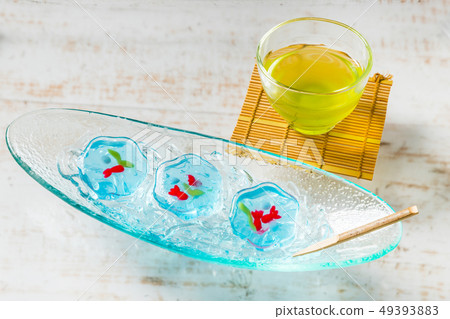 Cold jelly Japanese jelly sweets 49393883