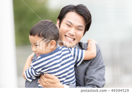 hug, snuggle, father 49394529