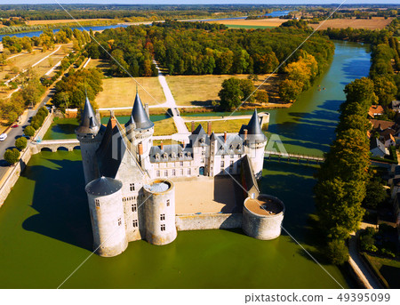 Aerial view of Chateau de Sully-sur-Loire 49395099