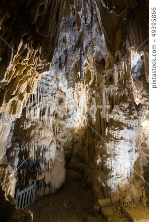 Picture of illuminated Grotte des Demoiselles in France Picture of illuminated Grotte des Demoiselles in France 49395866