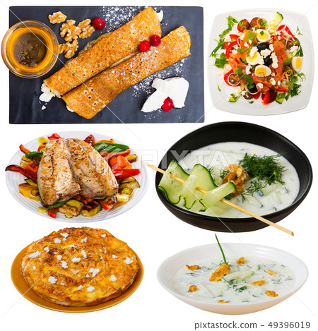 Collection of authentic dishes of Bulgarian cuisine Collection of authentic dishes of Bulgarian cuisine 49396019