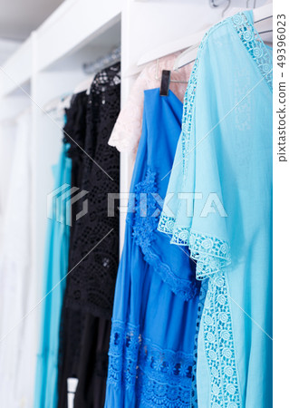 Bridesmaid dresses in wedding show room Bridesmaid dresses in wedding show room 49396023