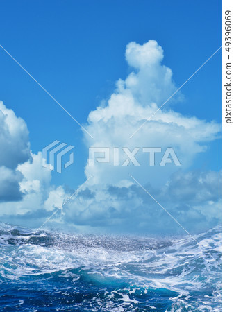 雲和波濤洶湧 49396069