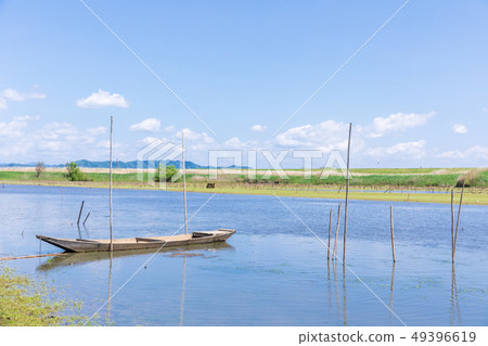 Watarase Reservoir in Spring No.1 Regulating Pond 49396619