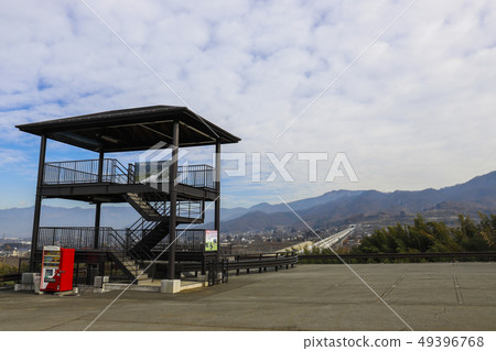 [山梨縣富布市]八代古城公園天文台和可欣賞線性的山丘 49396768