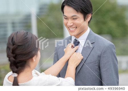 couple, neck tie, necktie 49396940