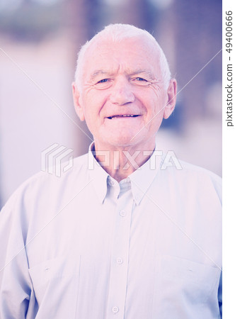 positive mature man in the park positive mature man in the park 49400666
