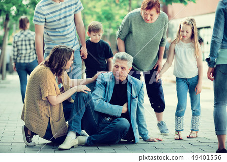 Relatives near grandfather who filling ache in heart Relatives near grandfather who filling ache in heart 49401556