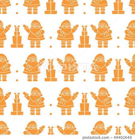 Christmas, New Year 2019 seamless pattern 49402648