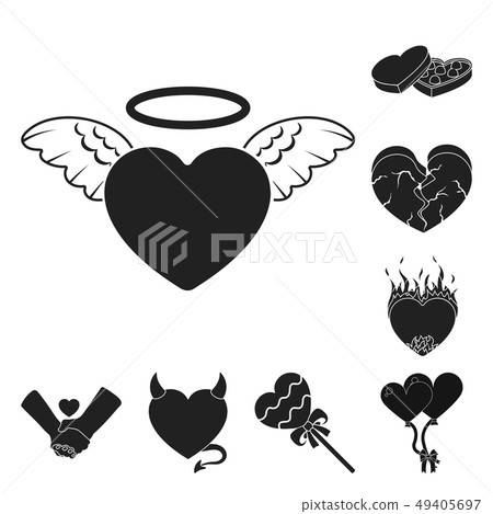 Vector illustration of abstract and shape icon. Set of abstract and love stock vector illustration. Vector illustration of abstract and shape icon. Set of abstract and love stock vector illustration. 49405697
