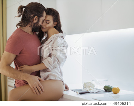 Beautiful young passionate couple is smiling.. Sex Pic Hd