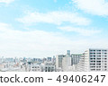 panoramic modern city skyline mix sketch effect 49406247