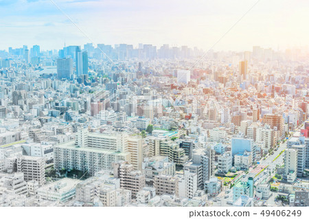 panoramic modern city skyline mix sketch effect 49406249