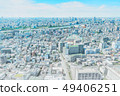 panoramic modern city skyline mix sketch effect 49406251