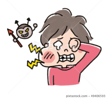 孩子麻煩_蛀牙 49406593