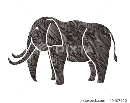 Elephant cartoon graphic vector. Elephant cartoon graphic vector. 49407210