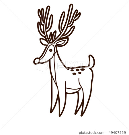 Cartoon Deer graphic vector 49407239