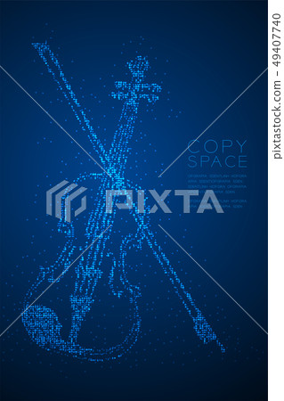 Abstract Geometric Bokeh circle dot pixel pattern Abstract Geometric Bokeh circle dot pixel pattern 49407740