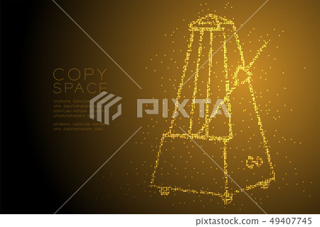 Abstract Geometric Bokeh circle dot pixel pattern 49407745