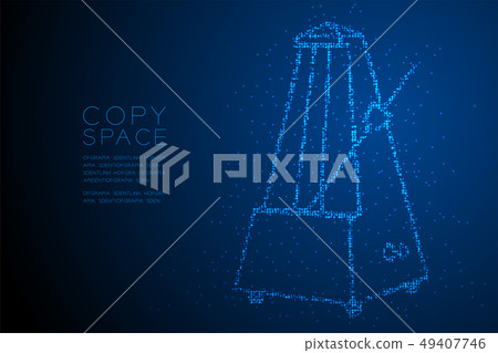 Abstract Geometric Bokeh circle dot pixel pattern Abstract Geometric Bokeh circle dot pixel pattern 49407746