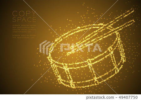 Abstract Shiny Bokeh star pattern Snare drum with Abstract Shiny Bokeh star pattern Snare drum with 49407750