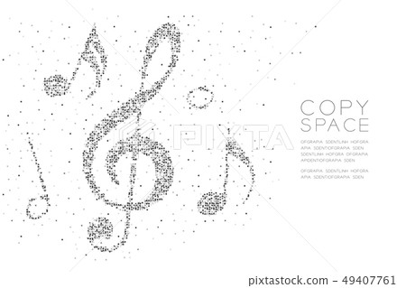 Abstract Geometric Square box pixel pattern Music Abstract Geometric Square box pixel pattern Music 49407761