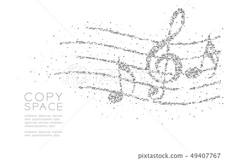 Abstract Geometric Square box pixel pattern Music Abstract Geometric Square box pixel pattern Music 49407767