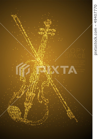 Abstract Geometric Bokeh circle dot pixel pattern Abstract Geometric Bokeh circle dot pixel pattern 49407770