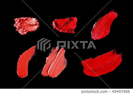 Texture image set of lipstick cosmetics Texture image set of lipstick cosmetics 49407986