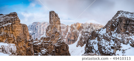 Panorama Sella Ronda Dolomites Italy 49410313