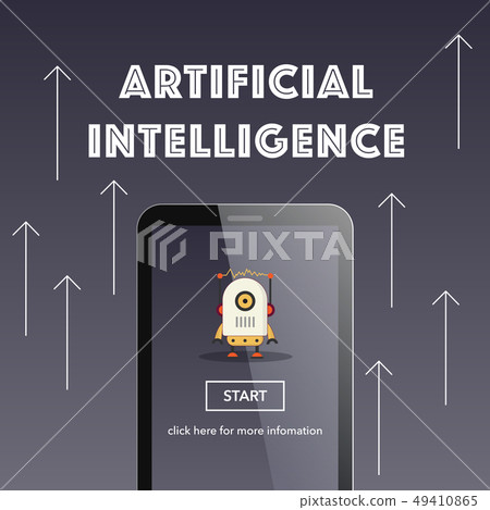 Artificial intelligence on smart phone. Artificial intelligence on smart phone. 49410865