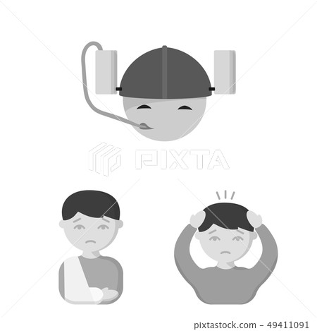Vector design of girl and boy sign. Collection of girl and school stock symbol for web. Vector design of girl and boy sign. Collection of girl and school stock symbol for web. 49411091