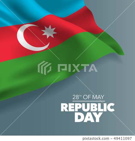 Azerbaijan happy republic day greeting card, Azerbaijan happy republic day greeting card, 49411097