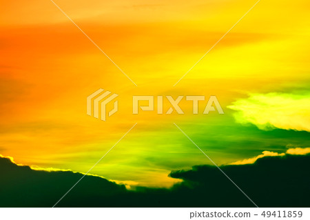 multicolor heap giant orange sunset cloud and dark 49411859