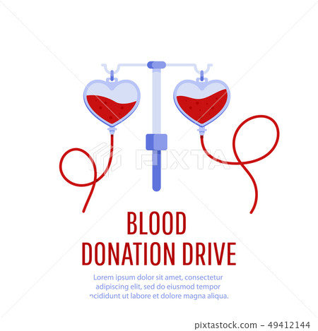 Blood donation drive design poster 49412144