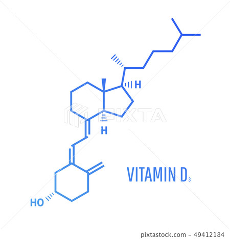 Vitamin D. Skeletal formula. Vitamin D. Skeletal formula. 49412184