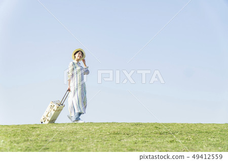 Girl traveling alone image Girl traveling alone image 49412559