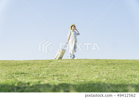 Girl traveling alone image Girl traveling alone image 49412562