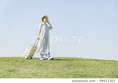 Girl traveling alone image Girl traveling alone image 49412563