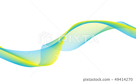 Abstract green white waves Abstract green white waves 49414270