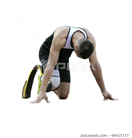 athlete disabled runner athlete disabled runner 49415177
