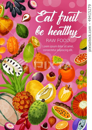 Exotic tropic fruits, tropical farm harvest 49415279