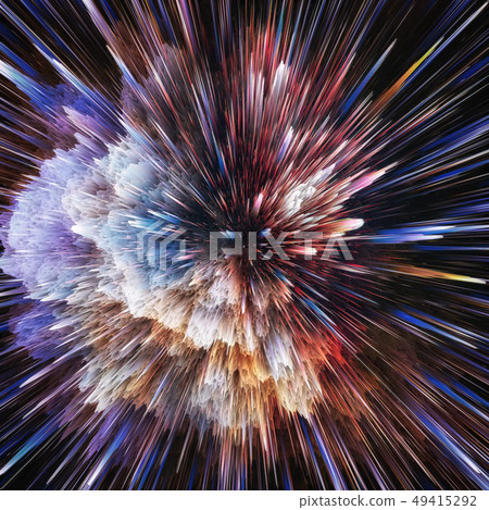 Colorful galaxy abstract cosmic background. Shiny fantasy universe. Deep cosmos. Infinity 49415292