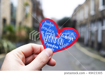 heart in an old street of London, UK heart in an old street of London, UK 49415305